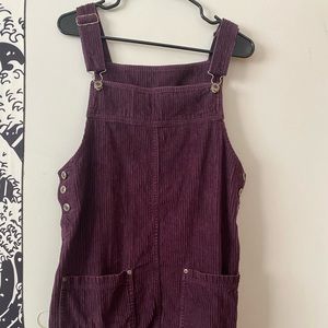 Corduroy overall dress